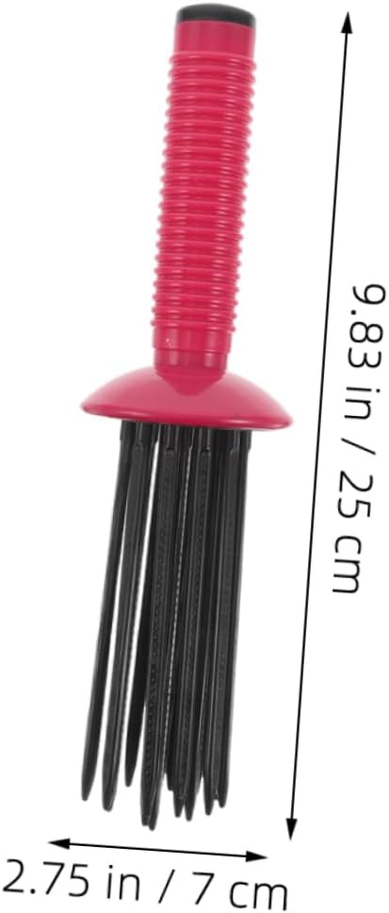 Generic 2Pcs Curly Hair Styling Comb Slip Curling Wand for Salon Quality Volume Fluffy Blow Drying Comb Versatile Curly Hair Tools for Home Travel image number 5