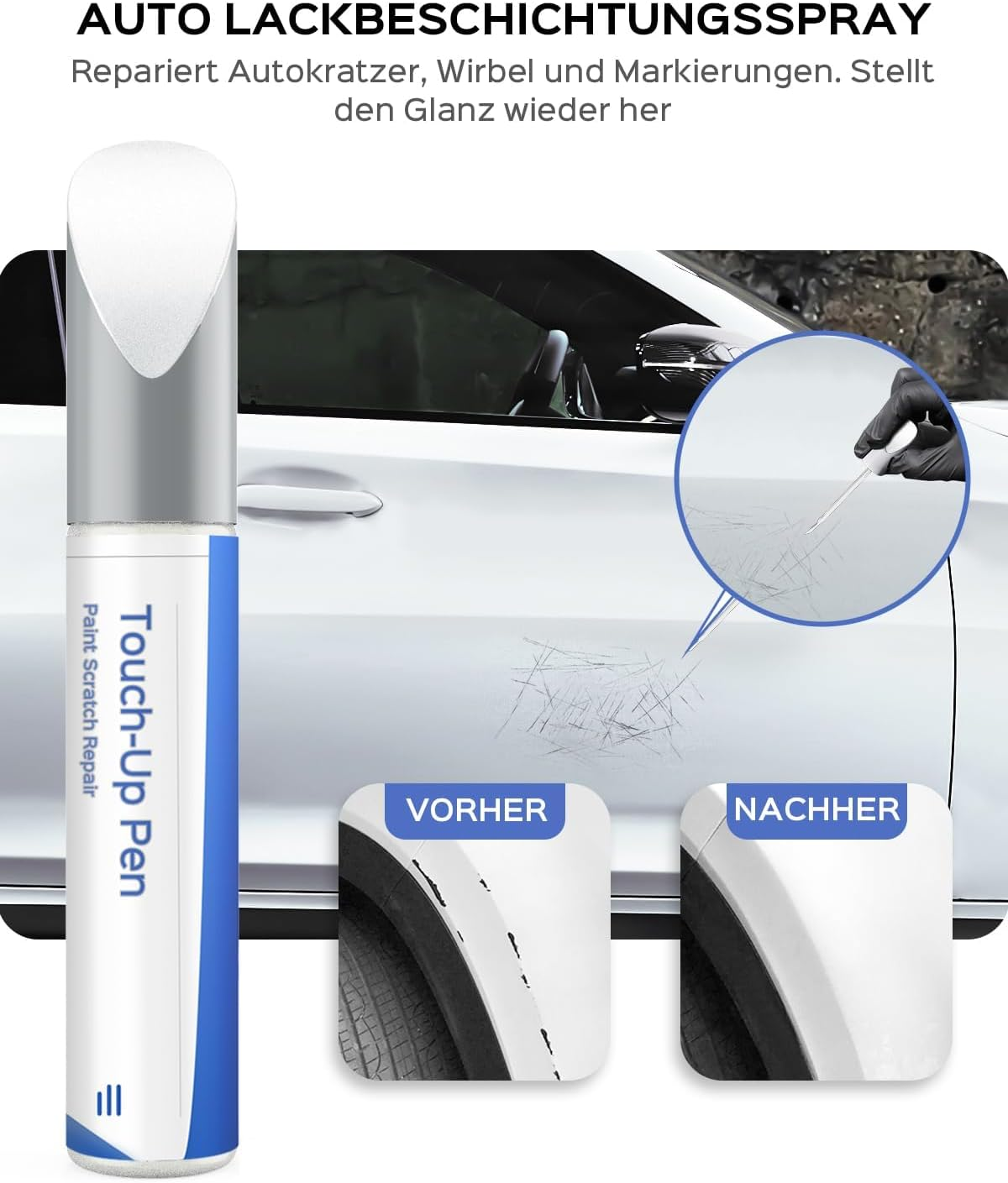 BMW Touch up Paint - Exact Match - Scratch & Chip Repair - Alpine White (300) image number 3