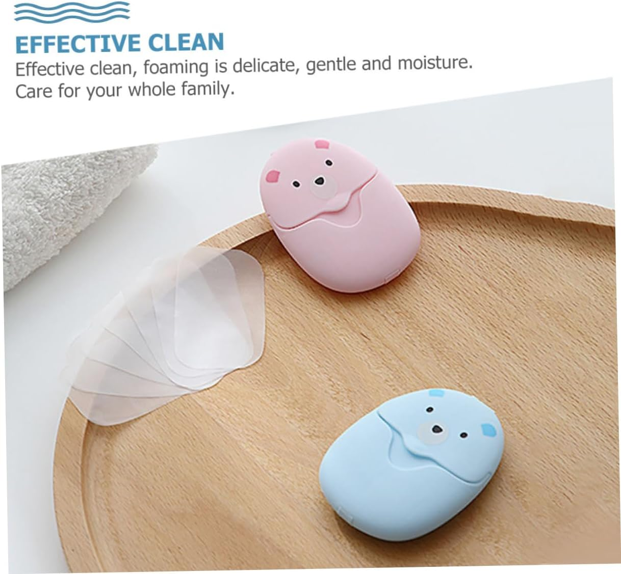 Parliky Mini Hand Soap Flakes Safe Gentle Cleaning Soap Slices for Travel Outdoor Activities image number 3