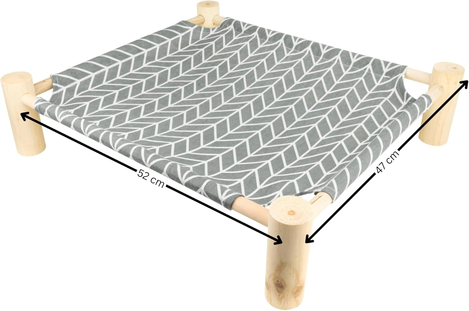 Elegant Standing Cat Hammock with Sturdy Wooden Frame - Comfortable and Stylish Resting Place for Your Cat, Ideal for Relaxing, Sleeping and Watching image number 2