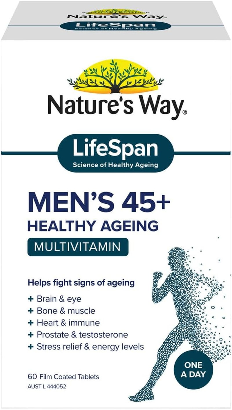 Nature'S Way Men'S Lifespan 45 plus Healthy Ageing Multivitamin 60 Tablets image number 2