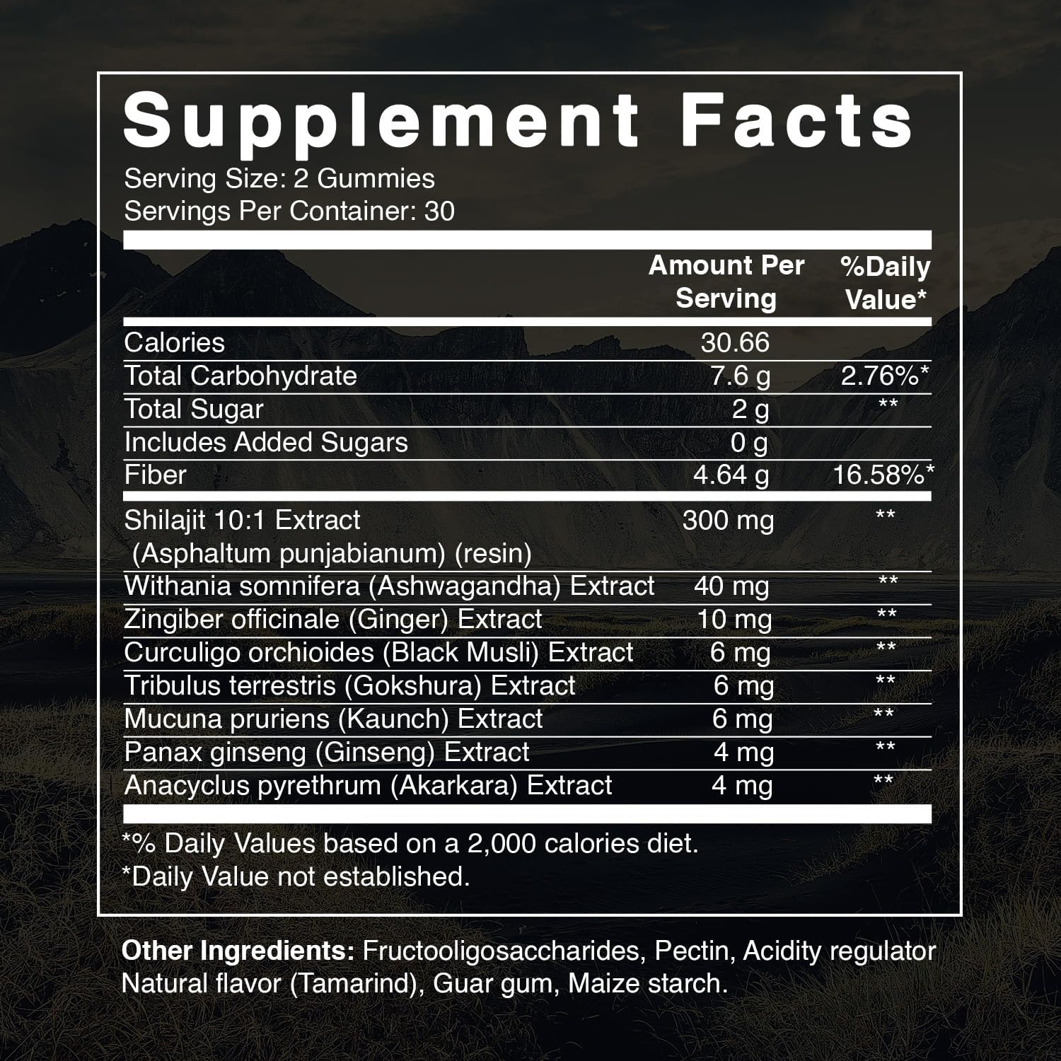 Best Naturtals Pure Himalayan Shilajit Gummies - 60 Ct - Made with Ashwagandha, Black Musli, and Gokshura image number 2