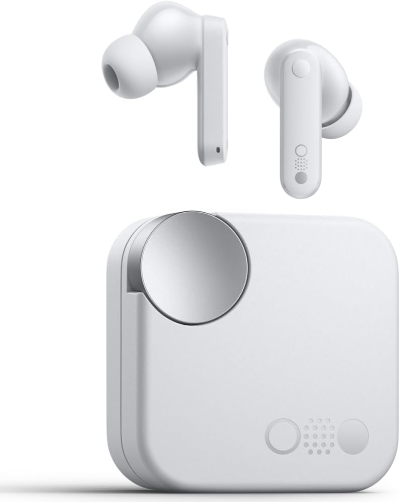 CMF by Nothing Buds Wireless Earbuds Light Grey, with 42Db ANC, Transparency Mode, Ultra Bass Technology 2.0, HD Audio by Dirac, IP54 Dust and Water Resistance and Dual Device Connection