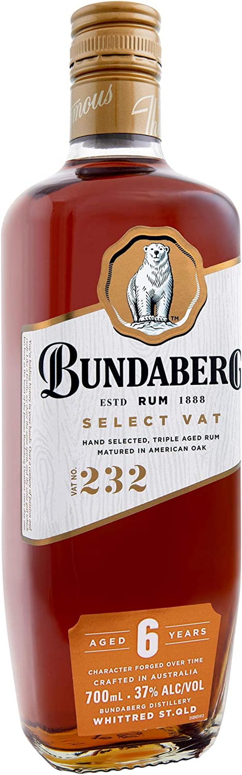 Bundaberg 6 Years Old Select Vat Rum 700 Ml