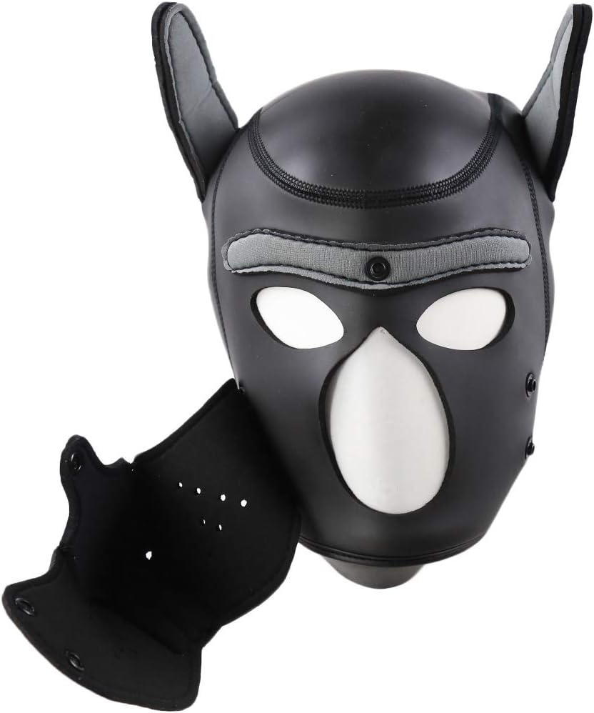 Moleney Unisex Neoprene Dog Head Mask image number 3