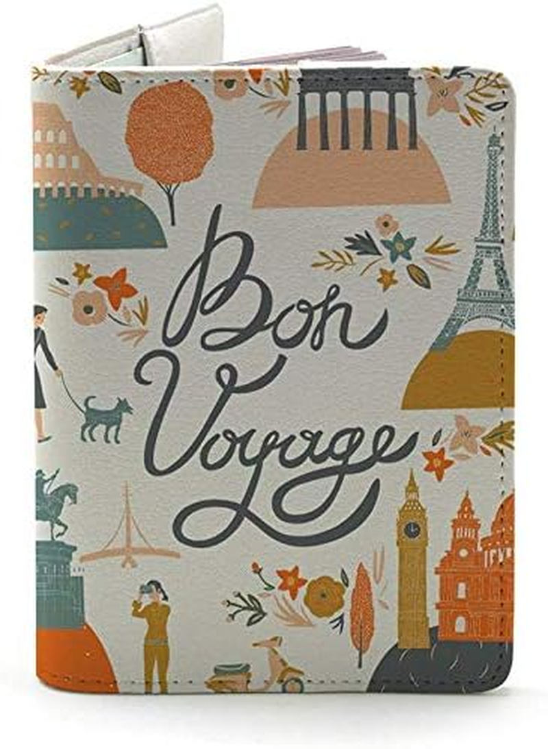 Bon Voyage - Wanderlust Collection - Leather Vintage Map - Passport Holder - Travel Accessories, Bon Voyage, Medium, Travel Wallet