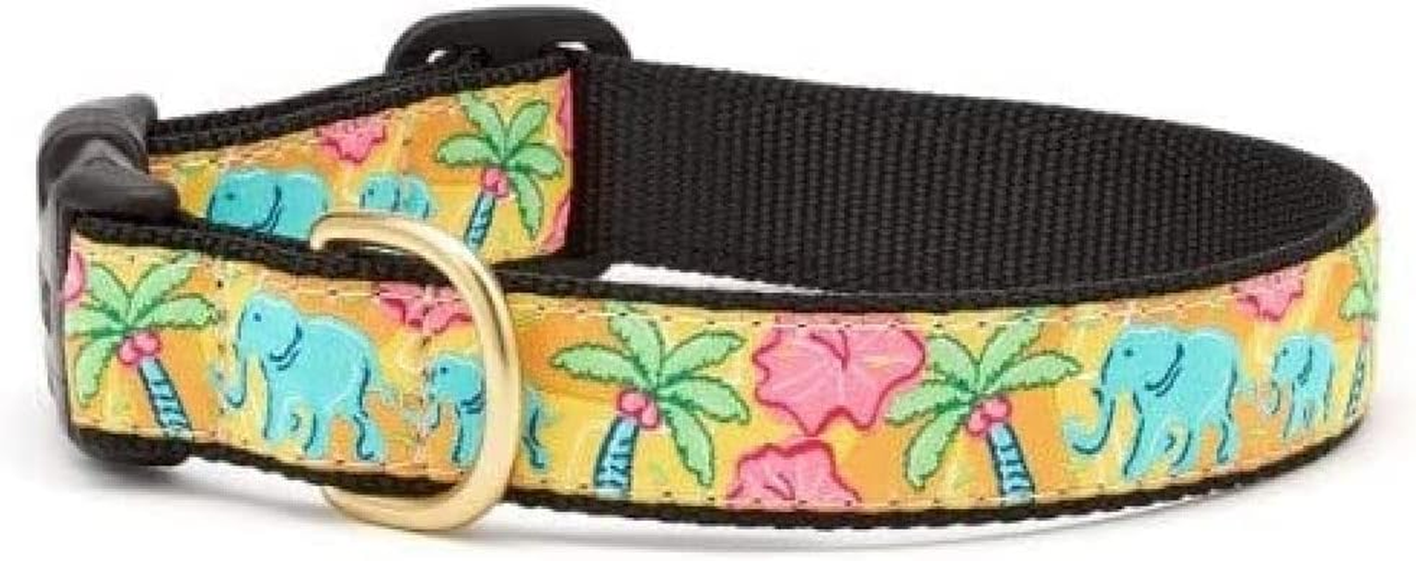 Up Country Ele-C-S Elephants Dog Collar S Narrow (5/8 Inches)