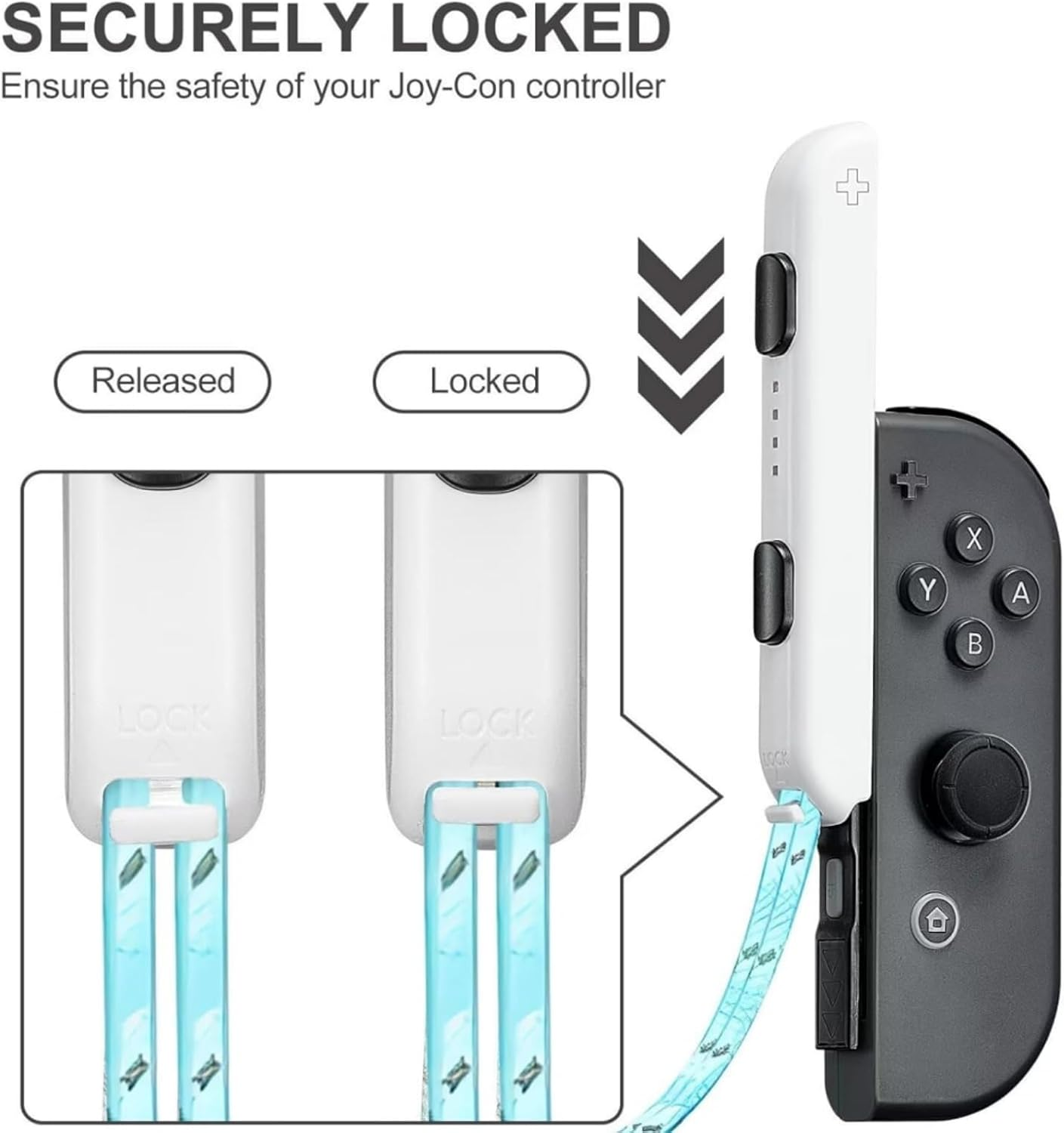 Suytvenxau 2 Pack Wrist Strap Compatible with Nintendo Switch Accessories for Joy Con Replacement Lanyard Secure Grip Adjustable Nylon Strap Game Controller (White)