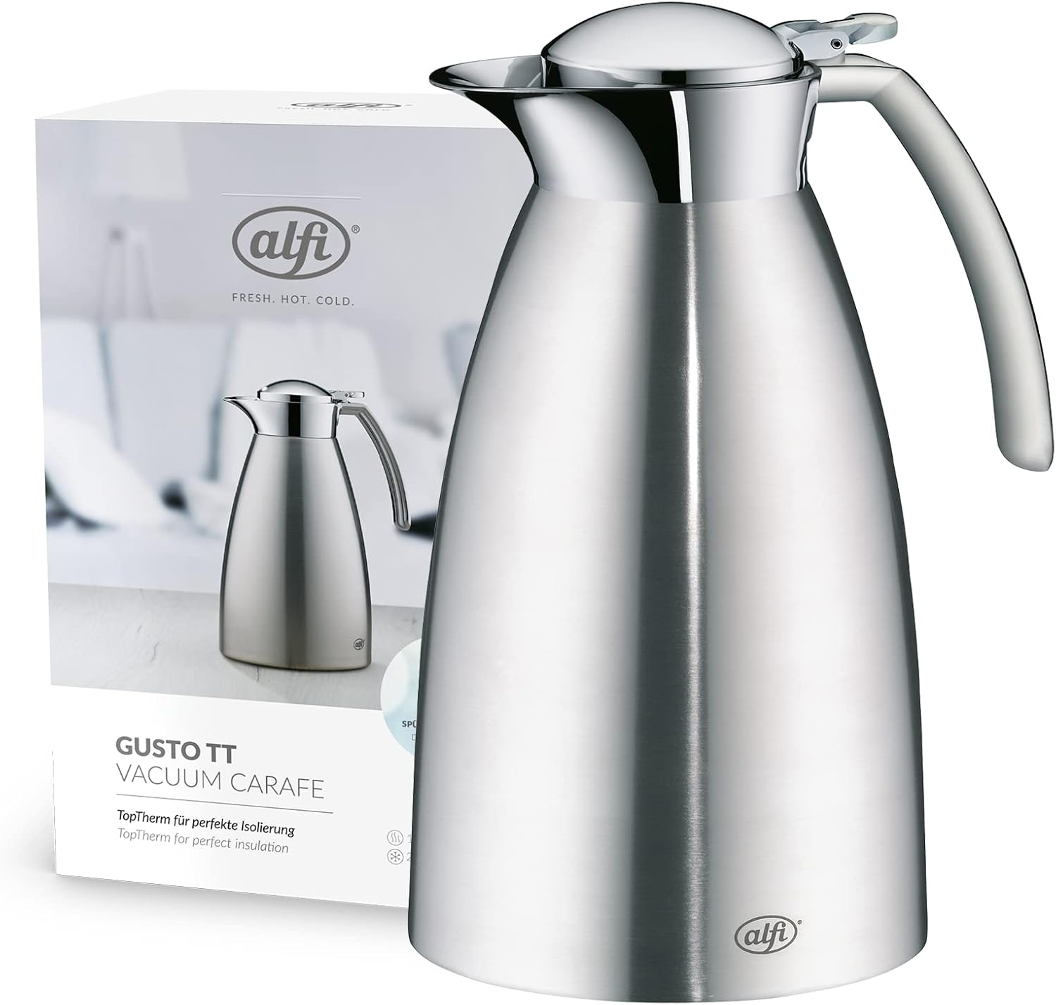 Alfi 'Kugel' (Sphere) Insulated Thermos Can 0.94 L White Plastic