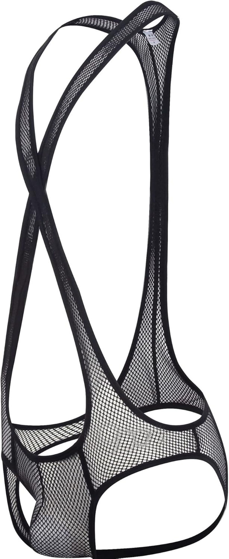 Men'S Mesh Jockstrap Bodysuit Leotard Wrestling Singlet Bodysuit