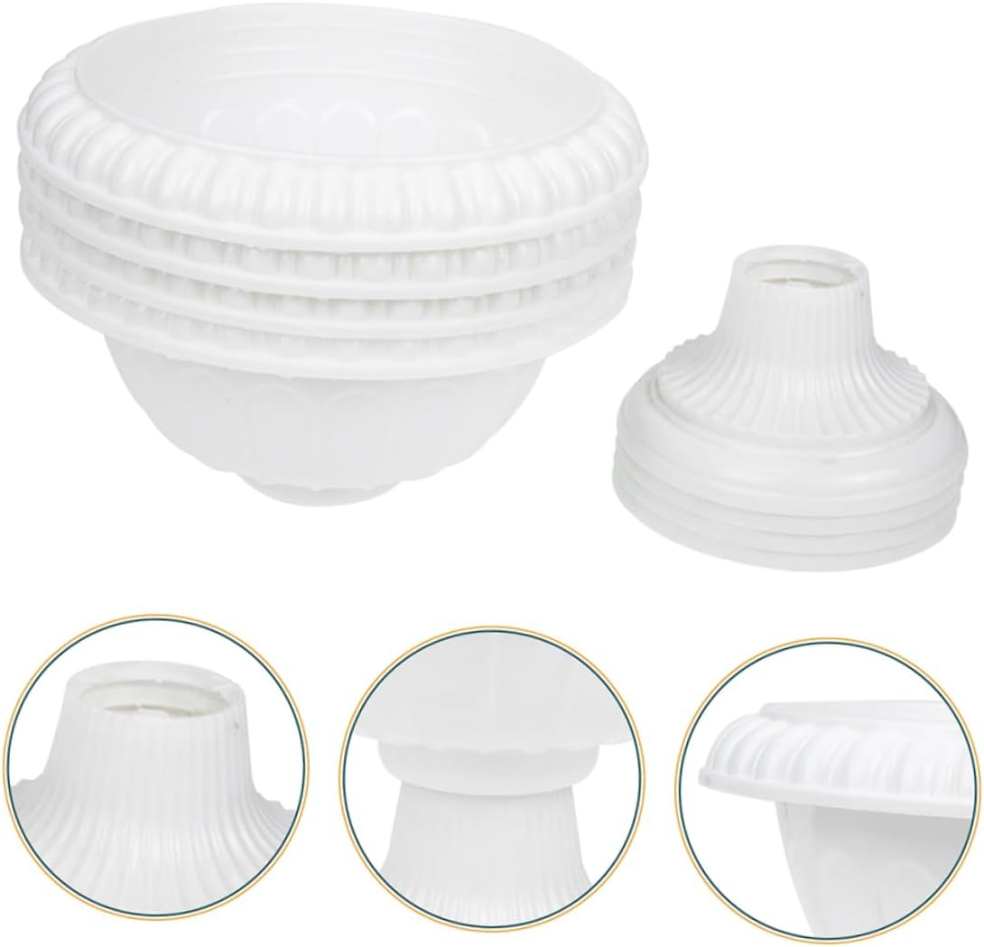 Outanaya 8Pcs European Style Decorative Flower Pots for Gardening Mini Roman for for Home Office and Outdoor Decoration image number 4