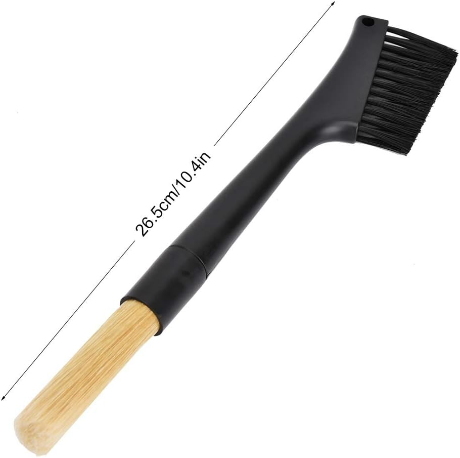 Coffee Grinder Brush, Removable Double Headed Dual Purpose Brush for Bar Tabletop Tool image number 2