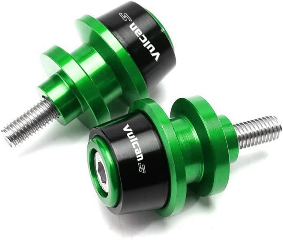Motorcycle Accessories Aluminum Swing Arm Spools Slider Stand Screw Fits for KAWASAKI Vulcan S 650 2015-2024 2025 (Green)