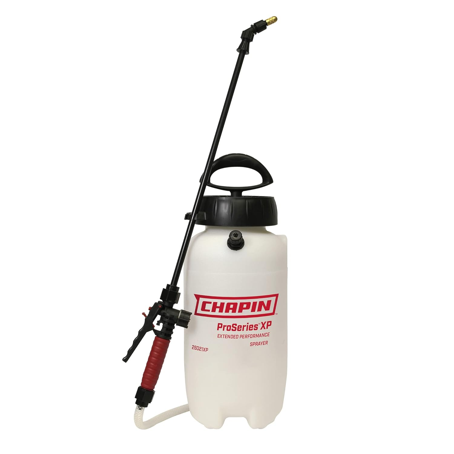 Chapin 26021XP Made in USA 2-Gallon Heavy-Duty Compression Sprayer for Professional Use, with 3 Nozzles -One Brass, Pressure Relief Valve, Comfort Grip Handle, Translucent White image number 2