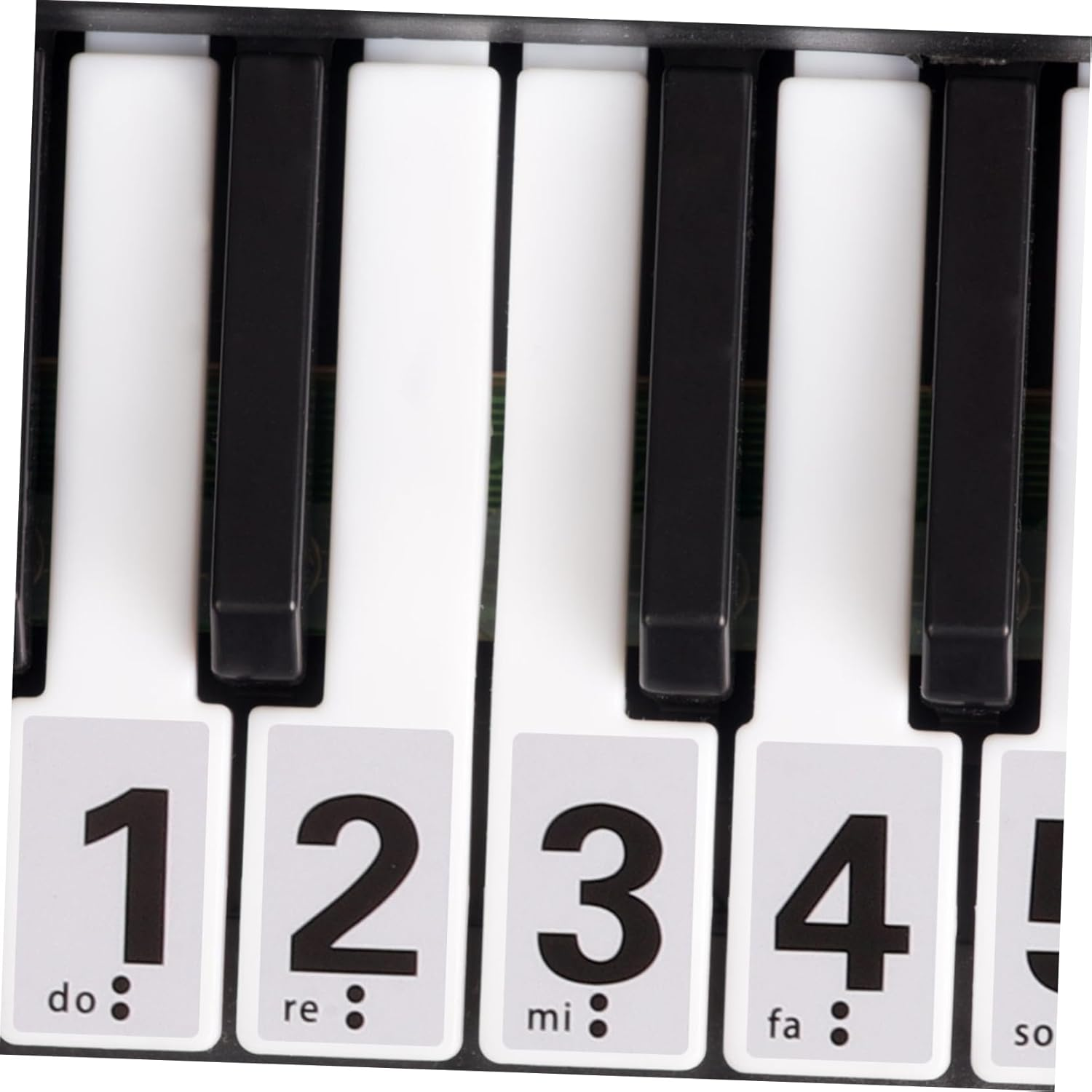 TOPPERFUN Piano Number Stickers for Keys Removable Decals for Easy Learning for Beginners Fits Electronic Keyboards and Pianos Convenient Teaching Tool