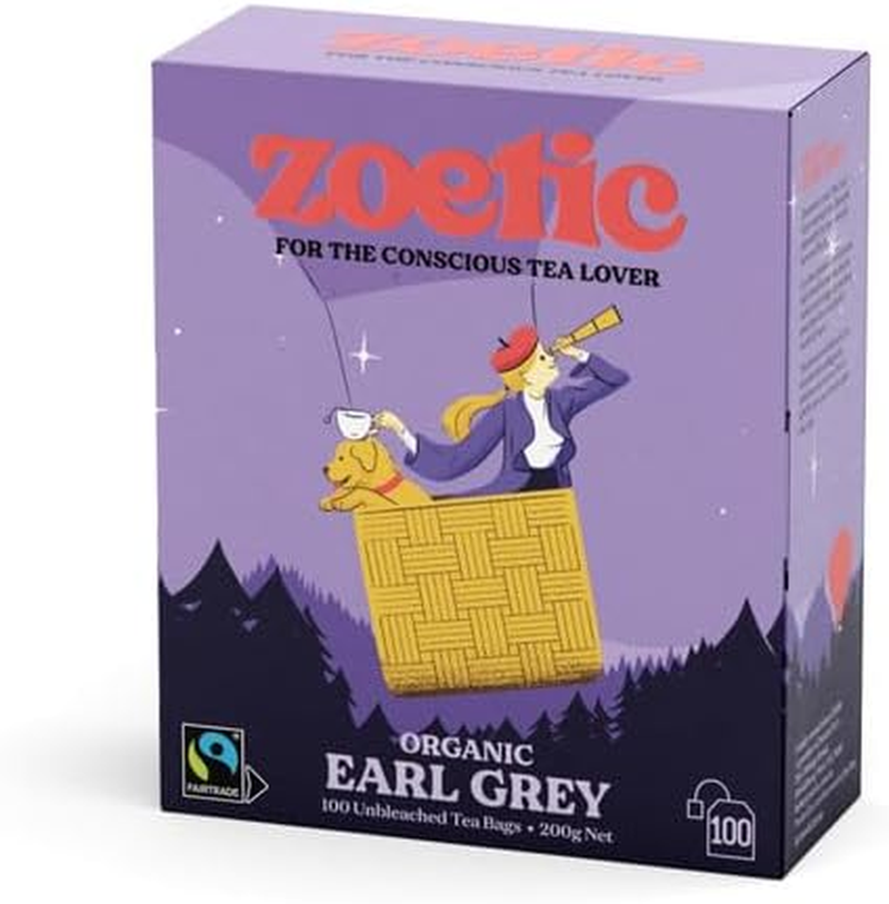 Organic Earl Grey Tea Bags 100 Pack