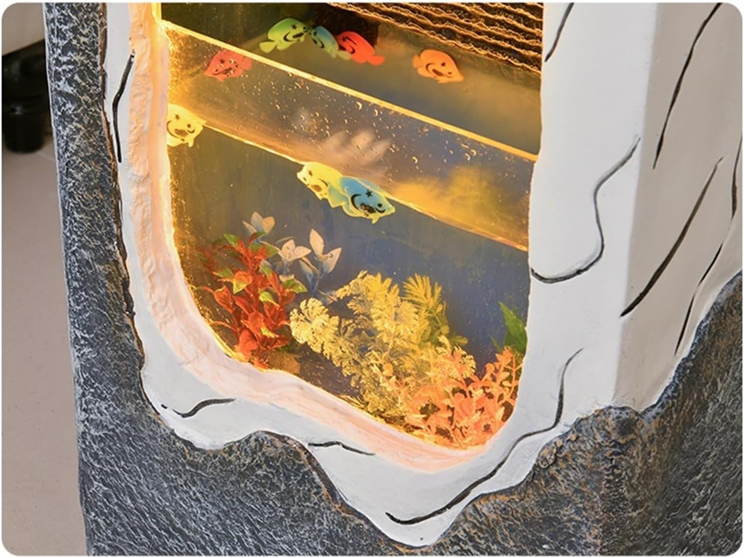 Outdoor Fountain Simple Water Fountain Floor Decoration, Living Room Courtyard Aquarium Circulation Feature, Office(S)