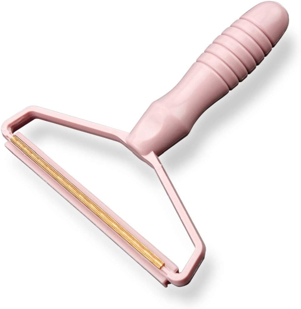 Portable Fabric Shaver, Pet Hair Remover, Manual Lint Remover, Dog Hair Remover Tool, Removing Dust from Clothing, Carpet, Furniture, Blankets, Couch Pink 1Pcs