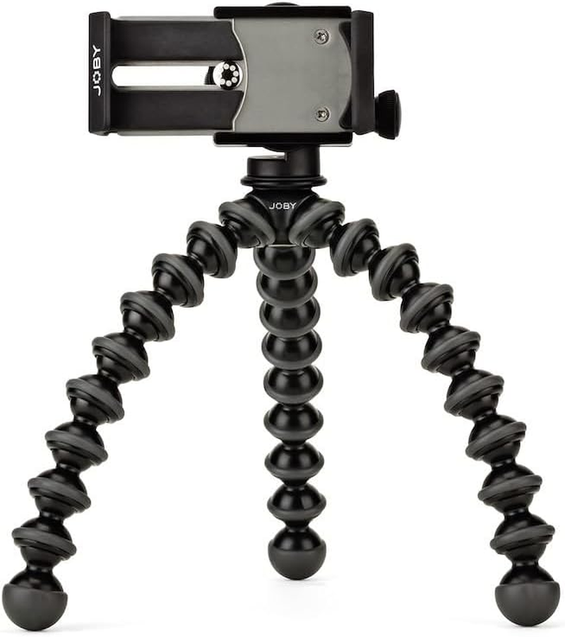 JOBY Griptight Gorilla Pod Stand Pro Tripod for Any Smartphone with or without a Case, Black, (JB01390-BWW) image number 4