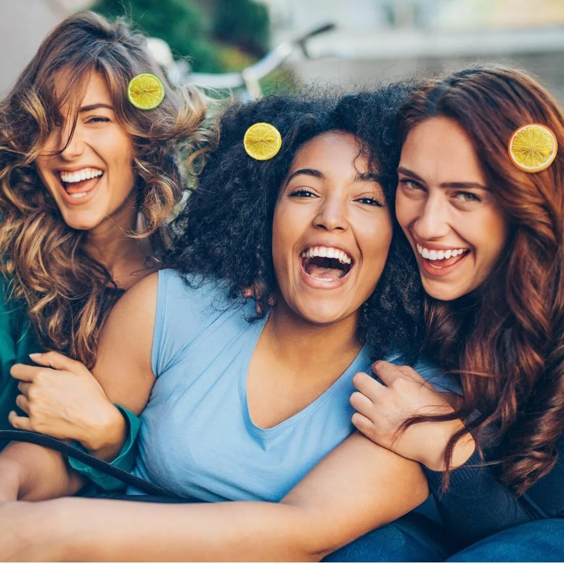 LQIOACU Hair Clips Yellow Hair Clips Girls Women Cute Fruit Hair Accessories for Carnival Party Pack of 6, Bronze, Medium image number 4