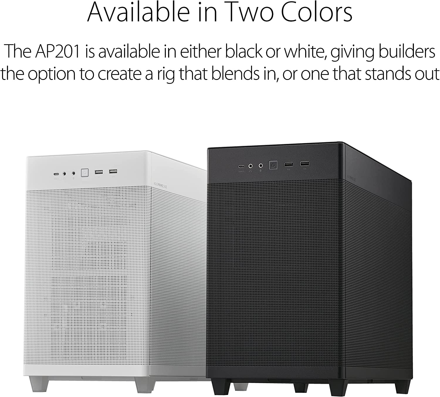 ASUS Prime AP201 (Black) Is a Stylish 33-Liter Microatx Case with Tool-Free Side Panels and a Quasi-Filter Mesh, with Support for 360Mm Coolers, Graphics Cards up to 338Mm Long, and Standard ATX Psus image number 7