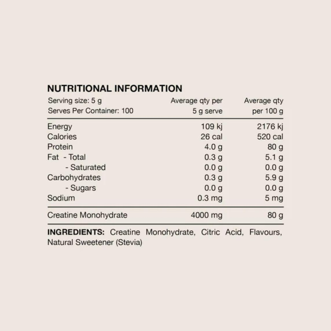 Switch Nutrition Flavoured Creatine 500Gm Lime image number 3