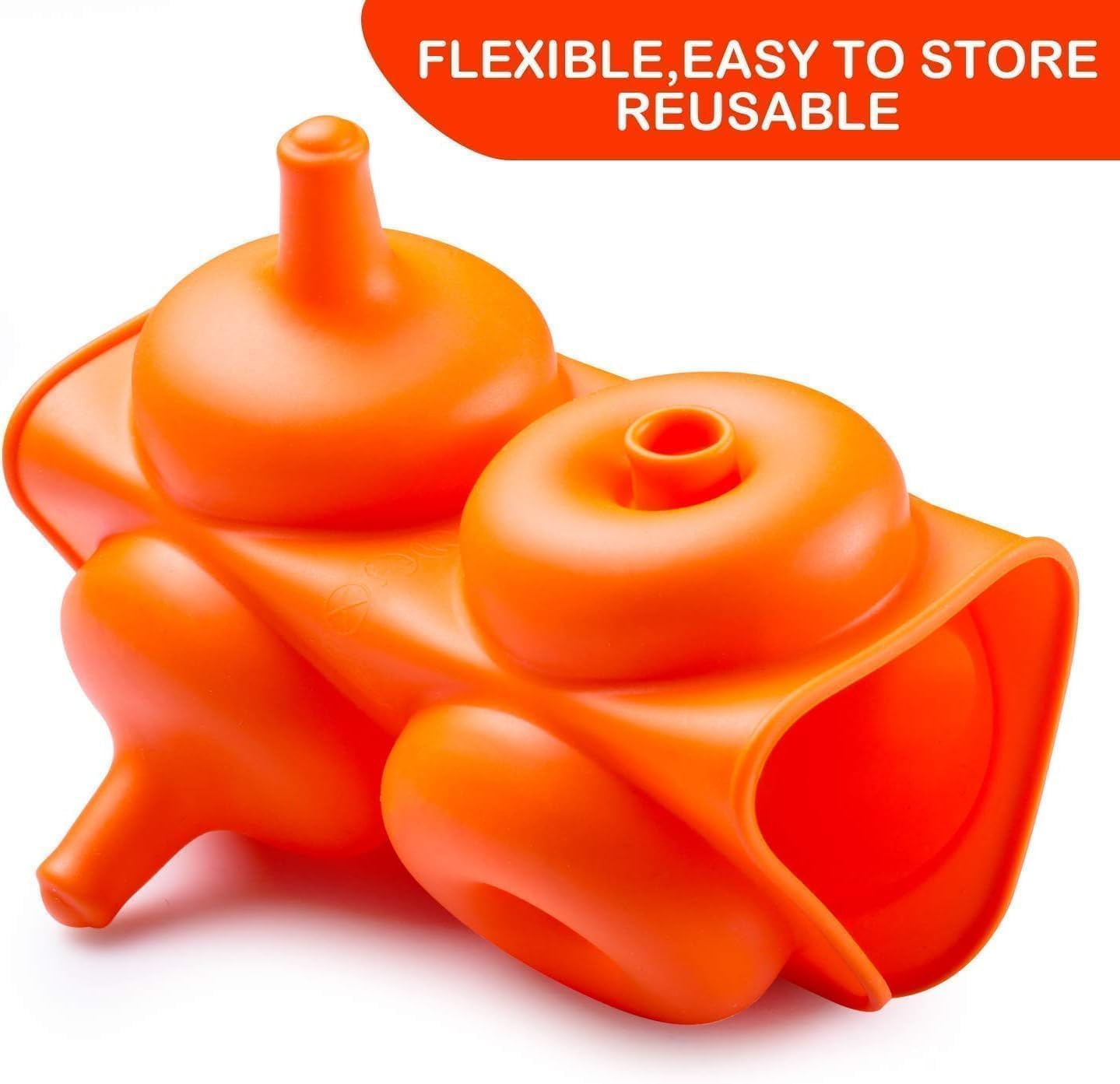 3-Pack Silicone Baking Tray Onut Baking Pan Baking Tray Bakeware of Non-Stick Donu100% Nonstick Silicone.Bpa Free Mold Sheet Tray.Tray Measures 10X7 Inches.Fda Approved Food Grade.Easy Clean image number 2