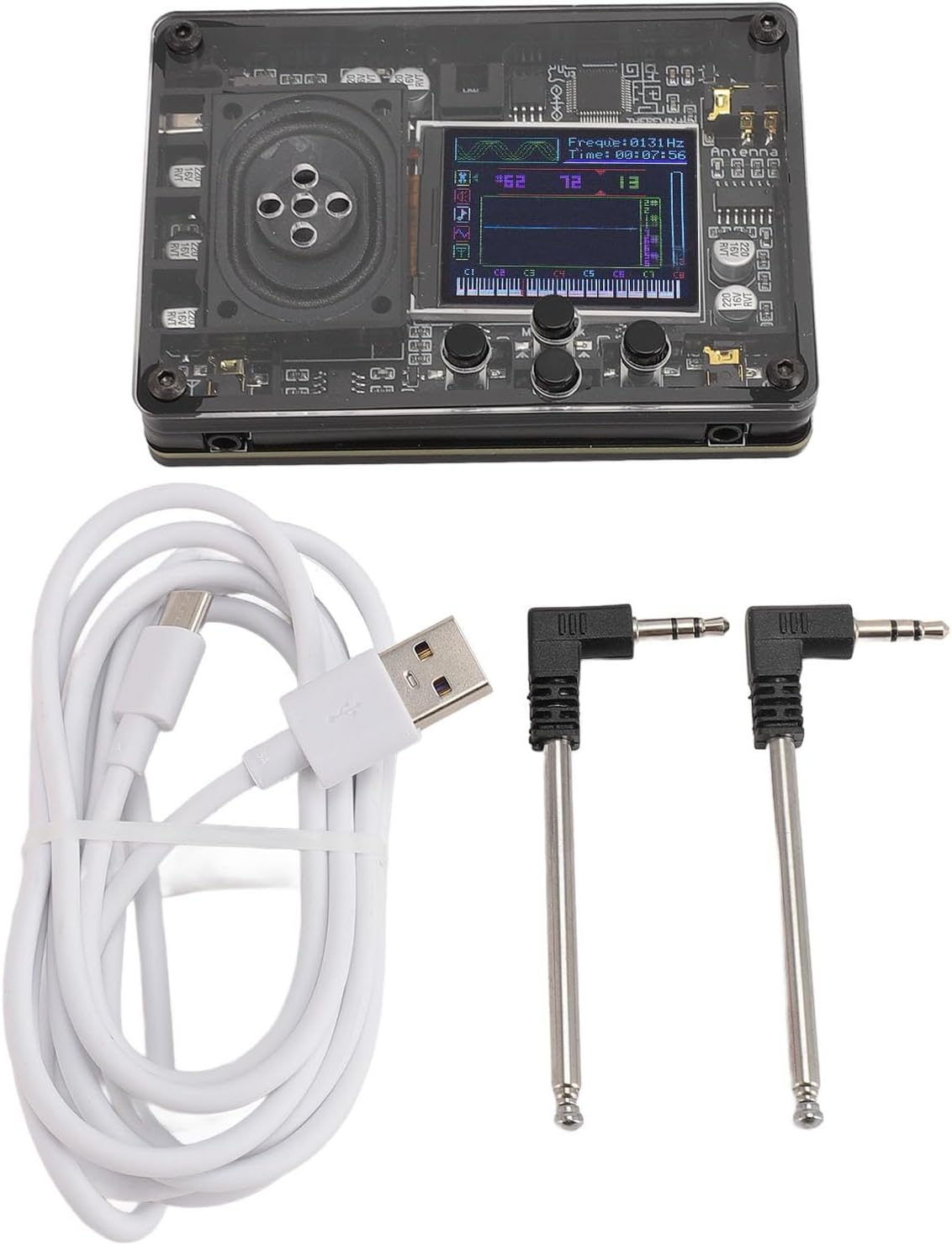 Mini Theremin Musical Electronic Instrument, Type C Interface Multiple Adjustable Voices Theremin Vintage Musical Module with Color Screen, Innovative Gift image number 5