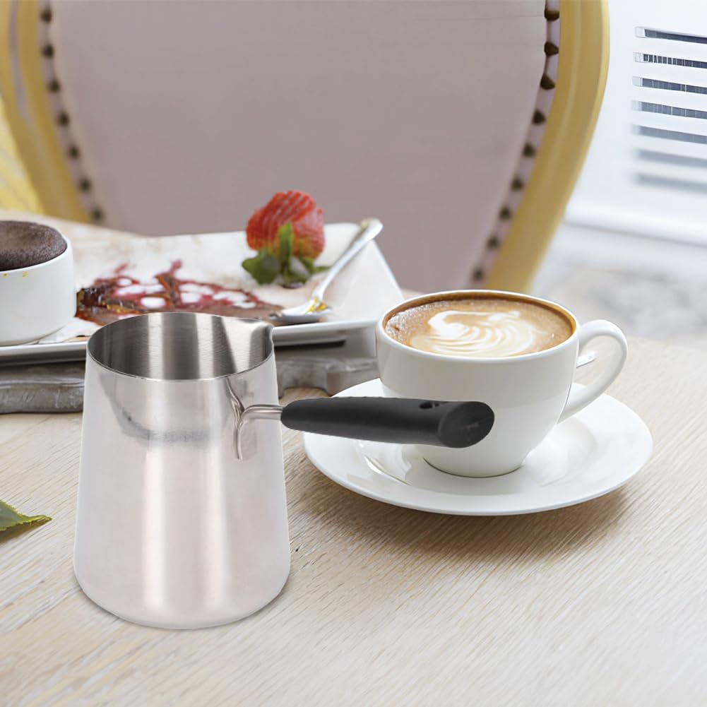 Turkish Coffee Pot, Greek Arabic Coffee Maker Stove Top Coffee Maker Professional Quality Stainless Steel Small Pot