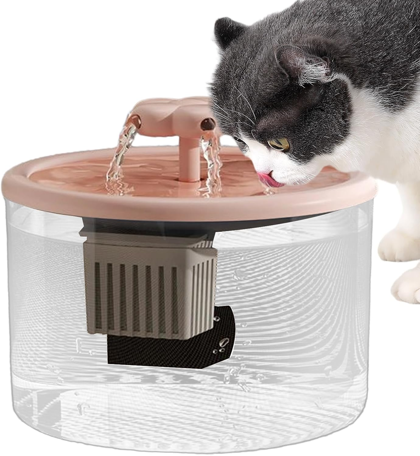 Cat Fountain 1.2L, Dog Water Dispenser, Quiet Drinking Bowl for Home Kitchen Living Room Play Area Apartment Indoor Bedroom image number 6