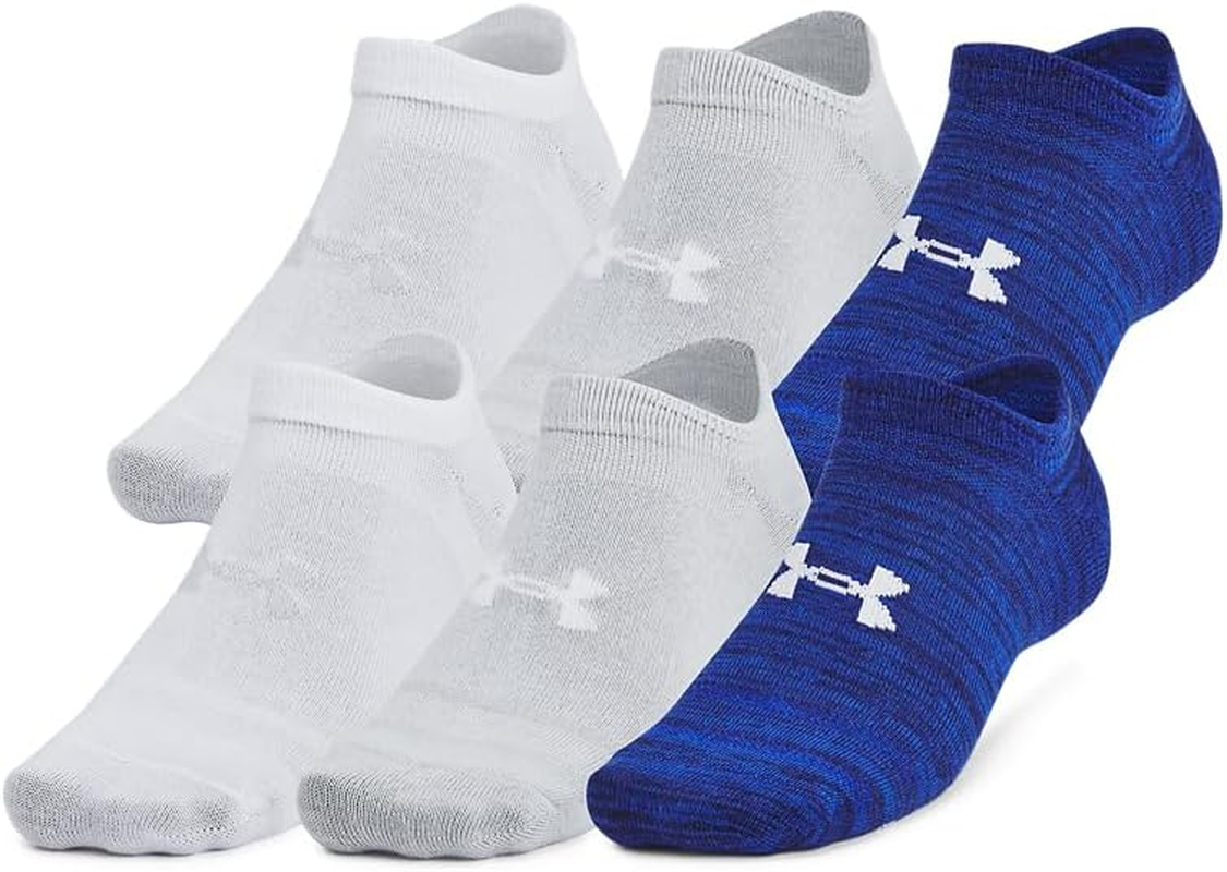 Under Armour Unisex Essential No Show 6Pack Socks image number 3