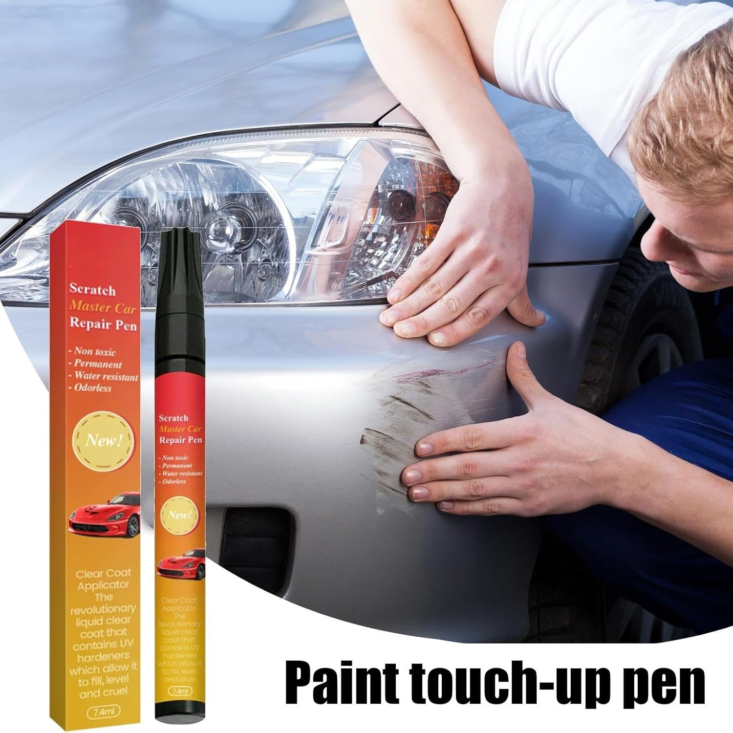 Magic Pen for Car Scratches - Auto Touchup Paint | Color-Accurate Magic Vehicle Scratch Removal Pens, Quick and Easy Fix image number 2