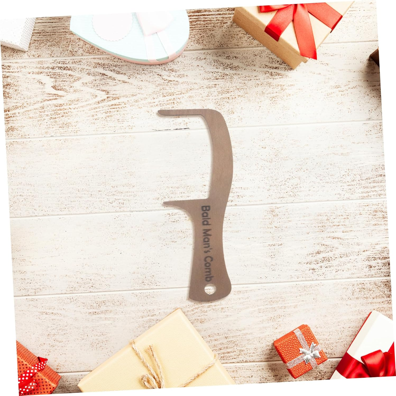 OSOLADY Funny for Unique Grooming Tool for Hair Loss No Teeth Brush Valentine Day for Men for Hair Types image number 5