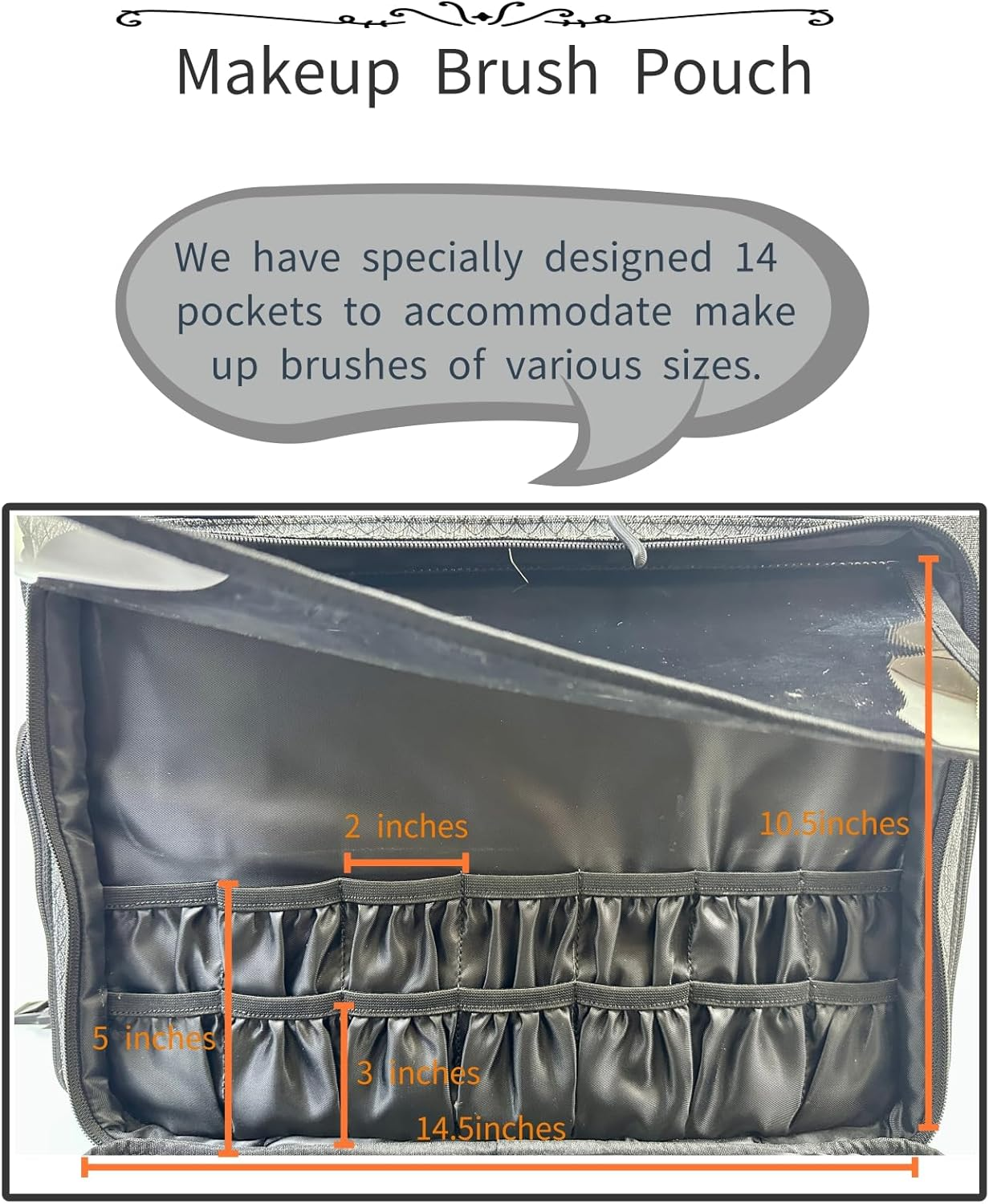 Baltfrist Rolling Makeup Bag with 4 Removable Bags，Rolling Makeup Case with 5Pcs 360&deg;Rotating Wheels,Makeup Artist Travel Bag with Brushes Storage Section，Black Diamond Grid image number 6