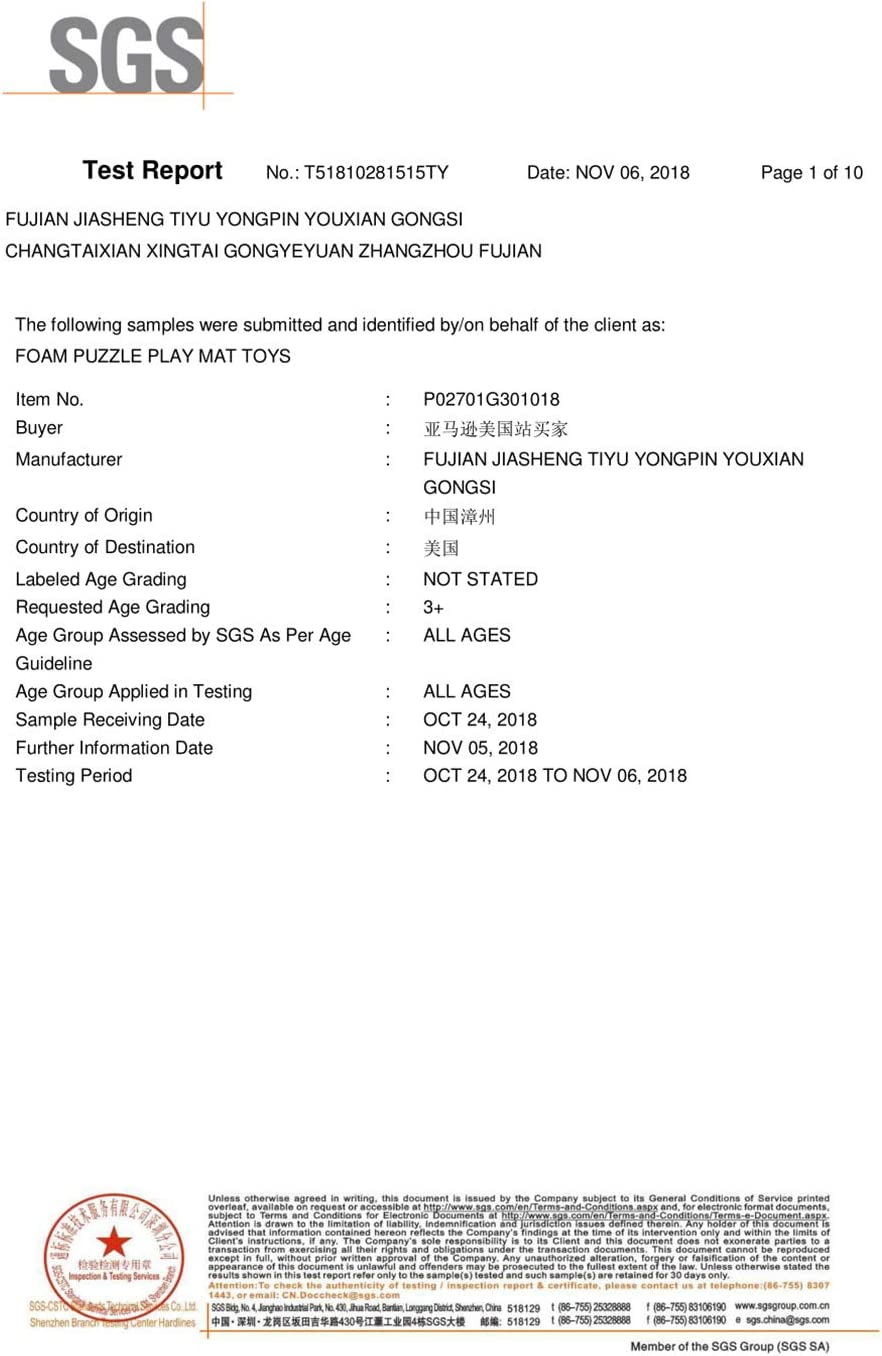 MQIAOHAM&reg; 18 Pieces Puzzle Play Mats, Soft Baby Play Mat, Kids Interlocking Foam Floor Tiles, Toddlers Carpet Playmats G301018-101110112 image number 4