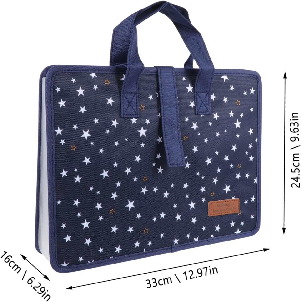 COLLBATH Expanding File Folder Document Bag for Paper Storage Portable Office School Filing Organizer Handle