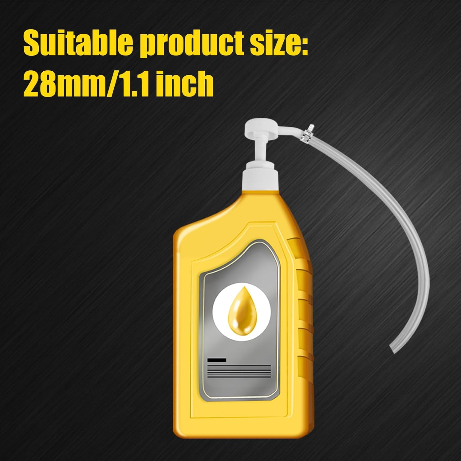 NQEUEPN Fluid Transfer Pump, Lower Unit Gear Oil Pump Fluid Pump for Quart Bottles Hand Pump Transfers Gear Oil for Differential & Transmission Fluid Fits Most Boat and Car Engines