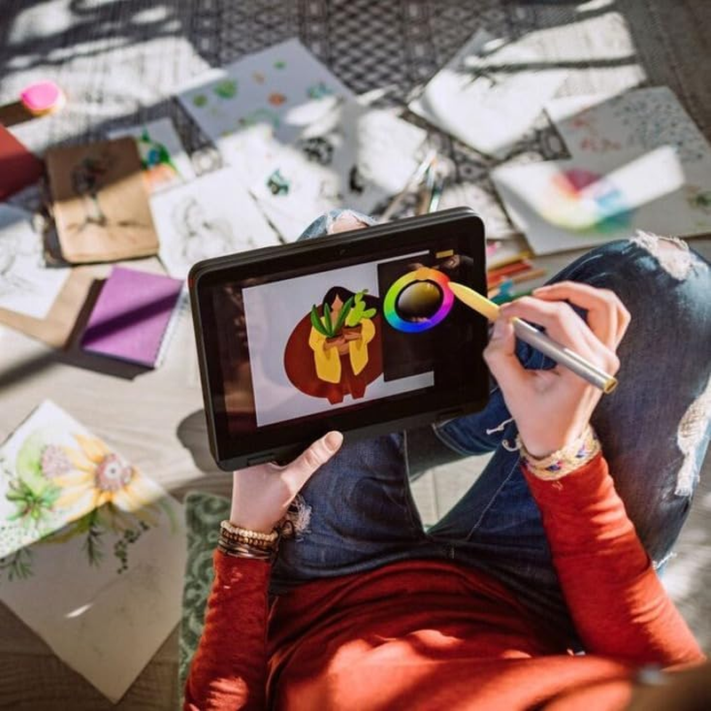 Logitech Pen USI Stylus for Chromebook Rechargeable USI Stylus Designed for Learning + Works with Chromebook Certified + No Pairing + Soft Non-Slip Grip + Attachable Pen Loop image number 4