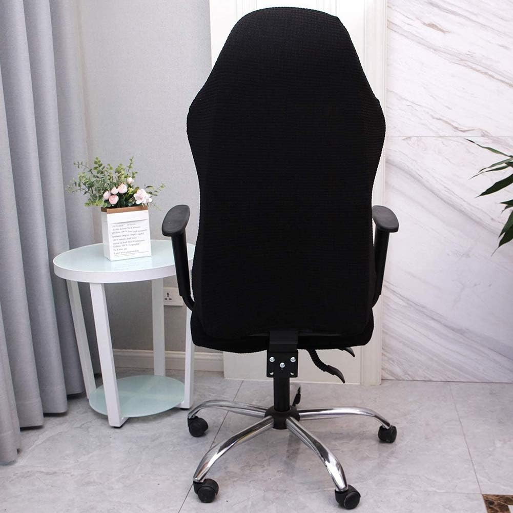 Shiphose Elastic Electric Gaming Chair Covers Household Office Internet Cafe Rotating Armrest Chair Cases(Black) image number 2