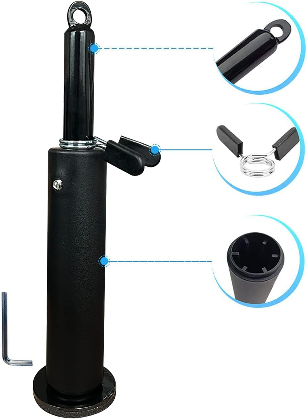 KORIKAHM Fitness Loading Pin for LAT Pulldown Cable Pulley System, Cable Machine Attachment Weight Pin Fit 1 Inch and 2 Inch Weight Plate for Strength Training image number 6