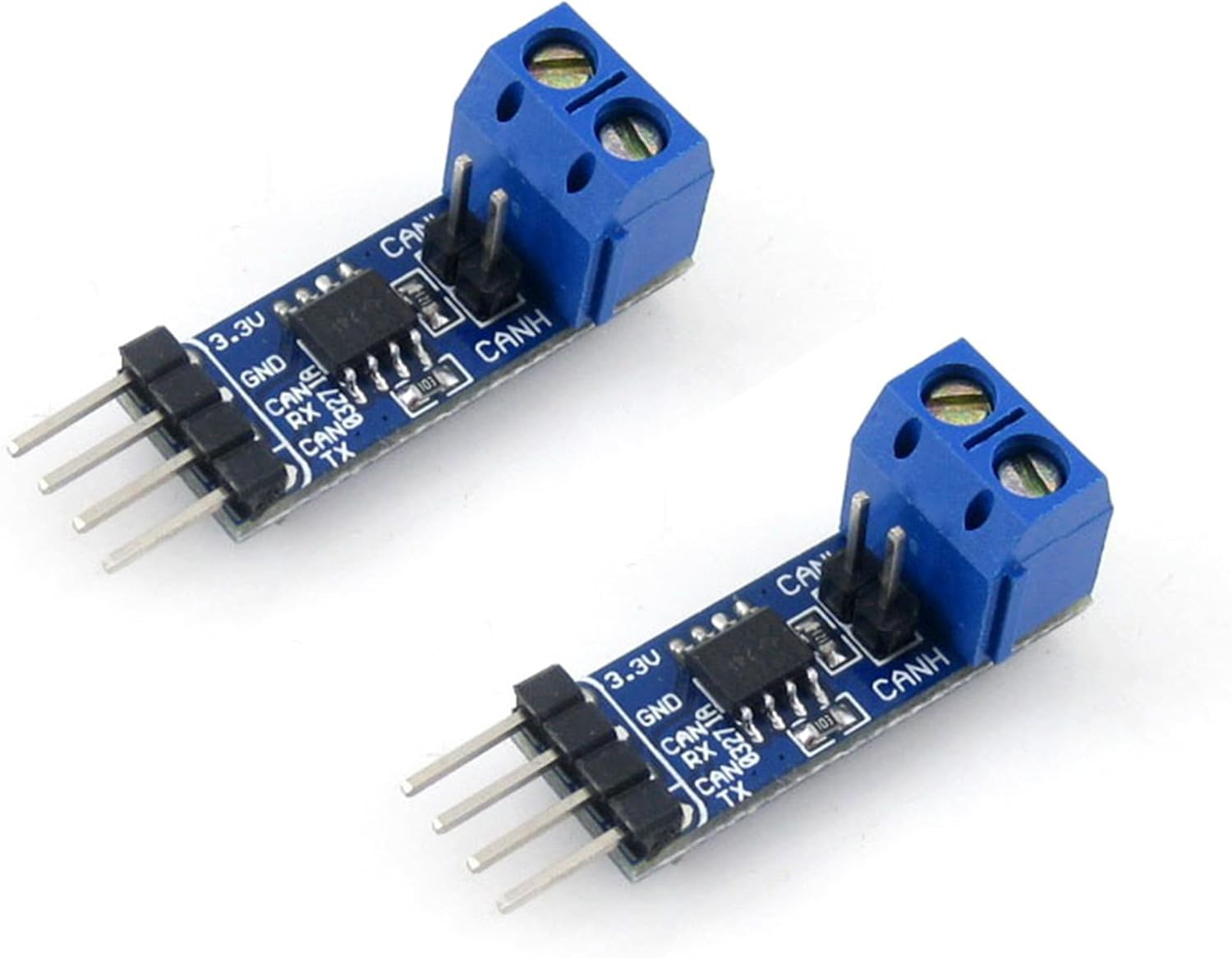 (2PCS) SN65HVD230 CAN Bus Transceiver Board for Connecting Mcus to CAN Network, Pinout Compatible with PCA82C250, ESD Protection, CAN Bus Communication Module, 3.3V image number 1