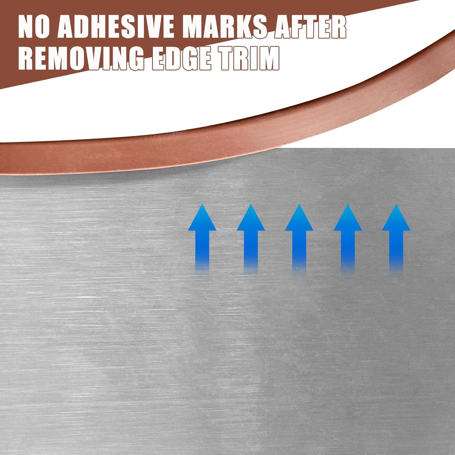 Rubber Edge Trim, Flexible Edge Trim for Sharp Edge, 1/16" U Channel Edge Protector, Self Adhesive Edge Guards for Car Doors and Sheet Metal Parts, 10Ft, Brown Color image number 2