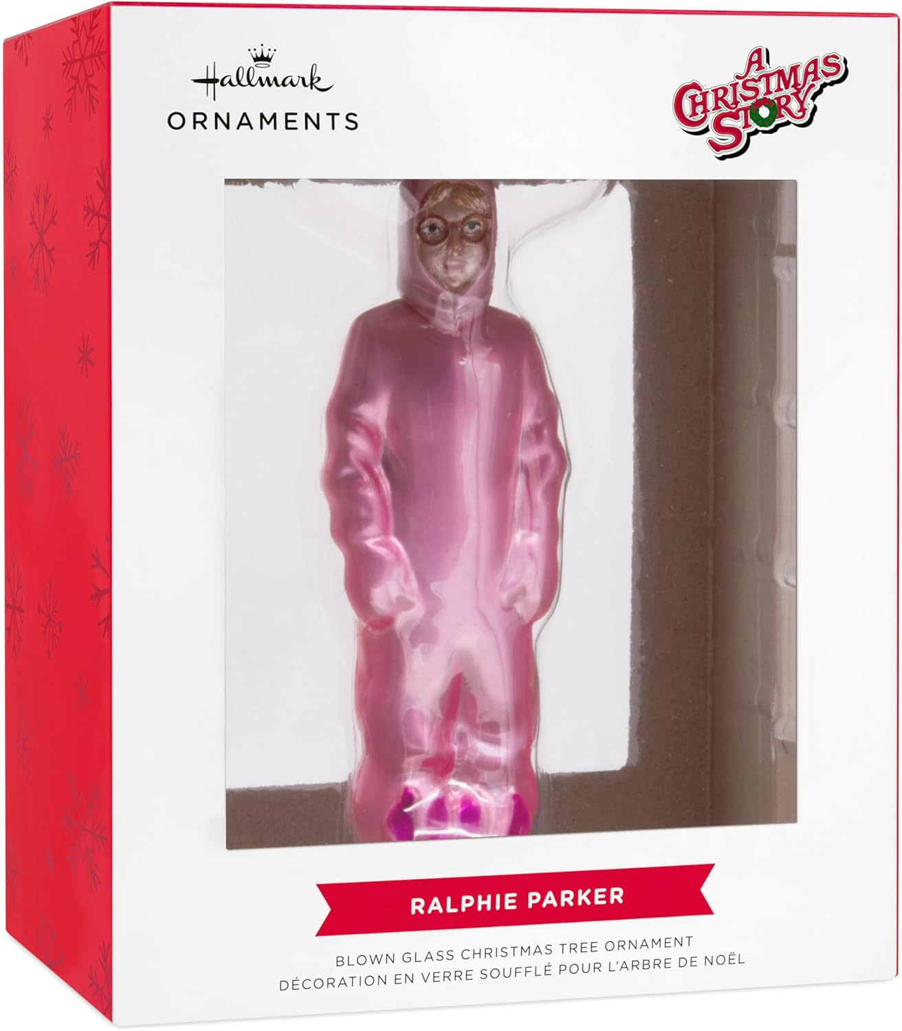 Hallmark a Christmas Story Ralphie in Bunny Suit Blown Glass Christmas Ornament image number 3