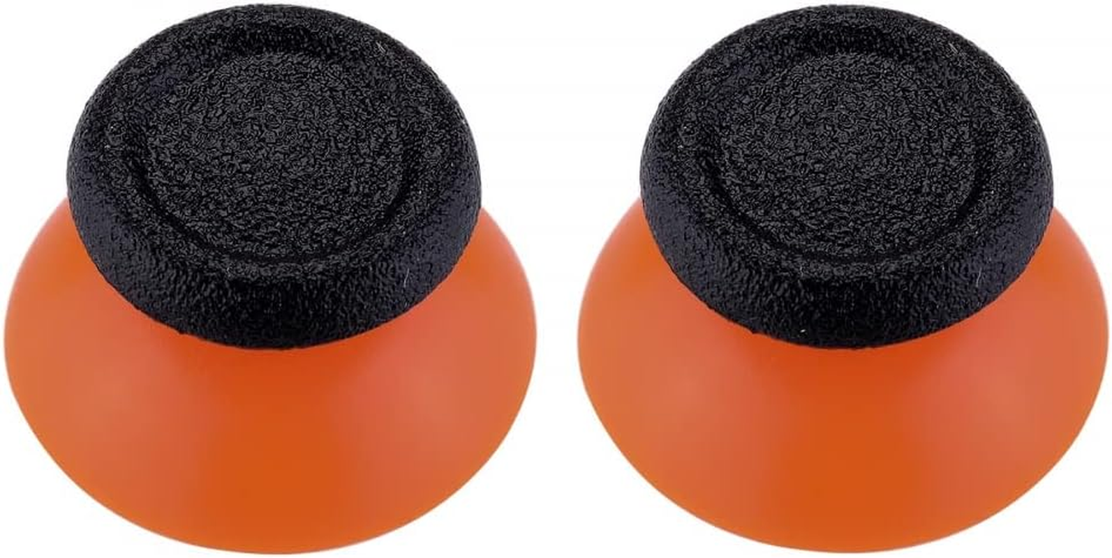 Extremerate Black & Clear Dual-Color Replacement 3D Joystick Thumbsticks for PS5 Controller, Analog Thumb Sticks with Phillips Screwdriver for PS4 for PS4 Slim Pro Controller