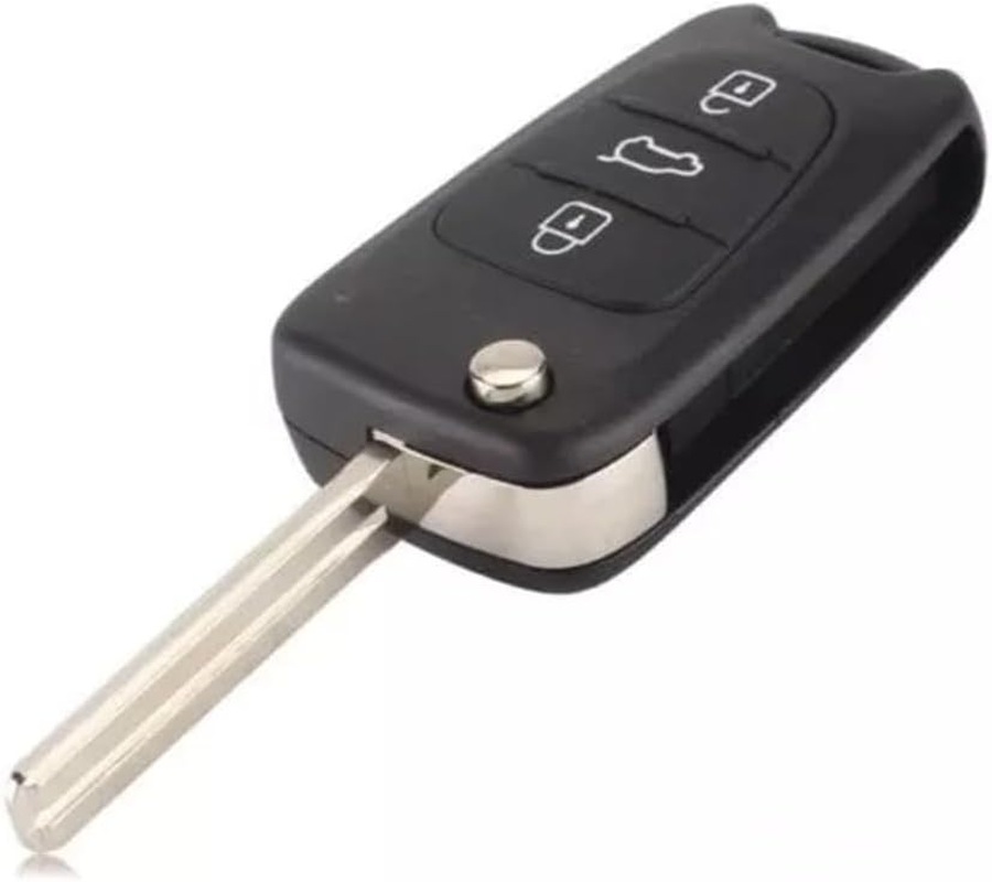 3 Button Flip Key Replacement Remote Case/Shell/Blank Make for Suitable for Hyundai I30 I20 Elantra image number 3
