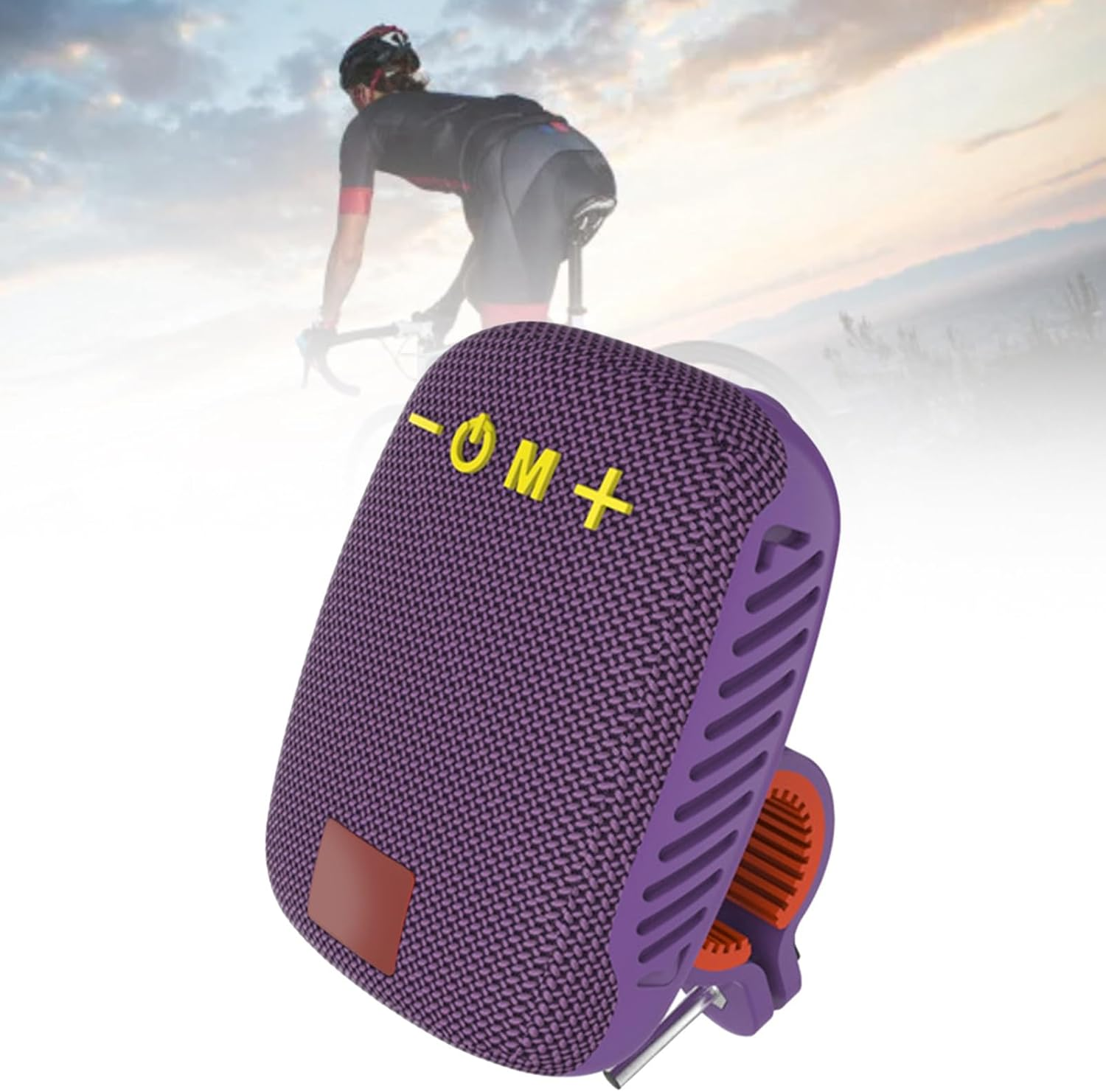 Bewinner Portable Bluetooth Speaker for Bike, IPX5 Waterproof Outdoor Speaker, 3H Play Time, Wireless Bike Speaker with Loud Sound for Riding, Hiking and Camping (Purple) - Dark Blue image number 2