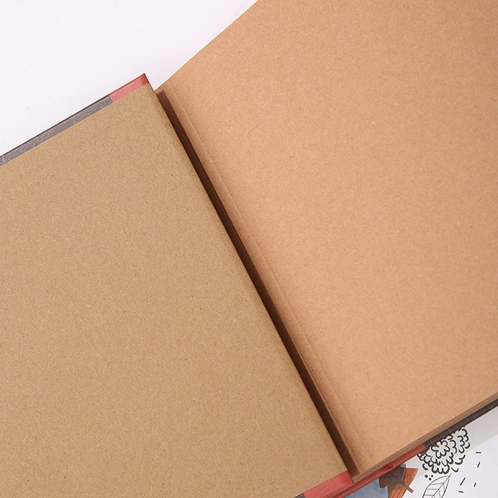 40 Sheets Our Adventure Book DIY Scrapbook Vintage P Album 29X19Cm/11.4X7.5In for Family Anniversary Wedding Travelling Baby Growth Newest image number 5