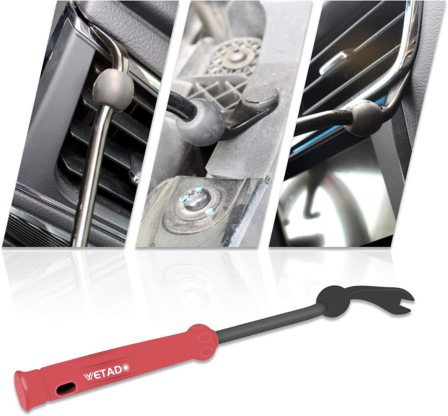 Wetado Trim Removal Tool, Car Upholstery Repair Kit, Car Door Audio Panel Trim Removal Set, Auto Clip Pliers 8PCS image number 3