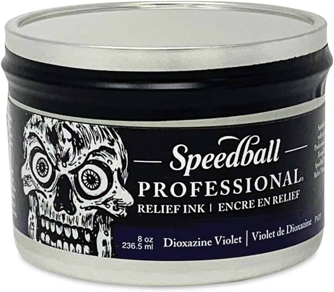 Speedball Professional Relief Ink Diarylide Yellow, 149Ml, Oil-Based Colour, Hand Printing Material