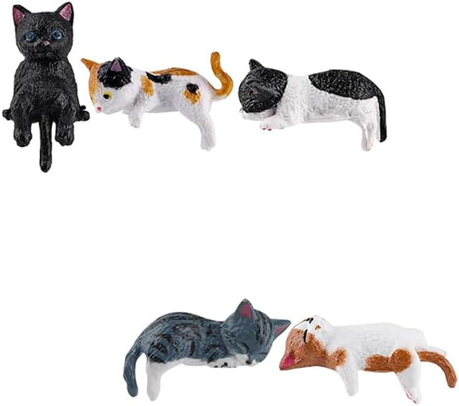 5Pcs Cat Car Accessories, Mini Cute Dashboard Decorations & Rear View Mirror Ornaments,Set of 5 (Black, Orange, White) for Women & Girls image number 4